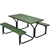 Picnic Table Bench Set Green 87099332