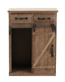 Classic American Country Style Single Barn Door With 2 Drawers Vintage Wooden Cabinets 77319807