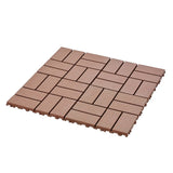 Plastic Interlocking Deck Tiles,44 Pack Patio Deck Tiles,12"x12" Square Waterproof Outdoor All W206P151695