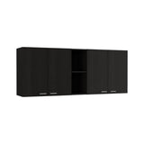 Winslow 150" Wall Cabinet, Four Doors, Two Divisions, Two Shelves B128P148993