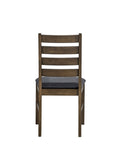 Damica Brown Synthetic Leather & Walnut Side Chair B2726P320798