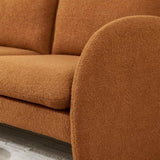 59" Sofa Small Couch for Living Room, Sherpa Fabric Upholstered Sofa Couch, Small W1765P172415