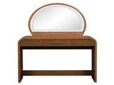 39" Makeup Vanity Table with Mirror Touch Screen Lighted Mirror, Dressing Table with Drawer for N704P196658P