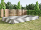 Raised Garden Bed Kit - Metal Raised Bed Garden 7.6x3.7x0.98ft for Flower Planters, Vegetables Herb 30888205