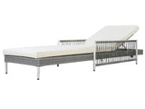 TOPMAX Outdoor All-Weather PE Rattan Chaise Lounge, Minimalist Patio Wicker Lounge Chair with 6 Gear 95612890