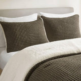 Waffle Knit Chenille Comforter Set Twin B035P294135