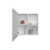 Duma 21.1" H x 19.7" W Mirror Medicine Cabinet, One door with Four interior Shelves for Bathroom, B200P240246