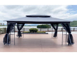 13x10 Outdoor Patio Gazebo Canopy Tent With Ventilated Double Roof And Mosquito net 14558633