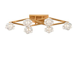 6-Light Crystal Ceiling Light for Dining Room, Modern Ceiling Lamp with Light Fixture For Entryway, W1592P251110
