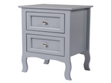 2pcs Country Style Two-Tier Night Tables Large Size Grace 82072518