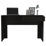 ZNTS Acre Writing Computer Desk, One Drawer -Black B07091886