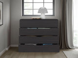 Bristol 4-Drawer Dresser, Wenge B128P485417