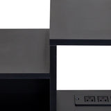 65.35in Wall Mounted Floating TV Stand with 20 Color LEDs and Charging Station W331P242458