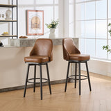 swivel bar & couter stool, 24"&30" adjustable, PU color Brown W1805P166957