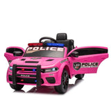 ZNTS Licensed Dodge Charger,12v Kids ride on police car W/Parents Remote Control,anti-collision W1396P172630