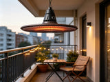 1500W Infrared Outdoor Heater with Remote Control Brown 49991775