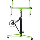 ZNTS Drywall Lift Panel 11' Lift Drywall Panel Hoist Jack Lifter,GREEN+BLACK W465121421