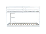 Solid Wooden , Solid Rubber Wooden Twin over Twin Loft Bed with Ladder ,Upper and Bottom Bed W504P191646