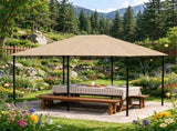 Khaki 10' x 13' Gazebo Replacement Canopy Top 48579133