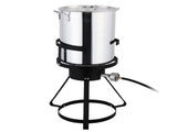 13*32in Iron Aluminum Black Round Tripod Stove Rack Silver Fryer Gas Fryer 55732101