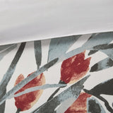 King/Cal King 3 Piece Floral Cotton Duvet Cover Set B035P148368
