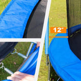 14FT Trampoline with Safety Enclosure Net,Heavy Duty Jumping Mat Spring Cover Padding for Kids W28580537