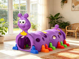 2-Section Purple Toddler Play Tunnel Kids Crawl & Climb Through Indoor Outdoor Play Structure 18705352