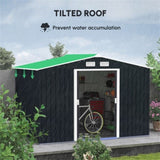Steel Storage Shed Garden Tool house 7' x 4' White-AS 64520919