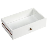 Double-Door Bathroom Cabinet with 2, Adjustable Panels, 1 Drawer and 3 Side Shelves, White 21280126