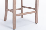 Contemporary Velvet Upholstered Barstools with Button Tufted Decoration and Wooden Legs, and Chrome 57518418