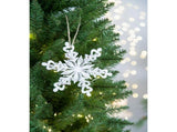 Set of 6 Iron Snowflake Hanger, Decorative Hanging Ball Christmas Tree Ornaments for Holiday Party 23524894