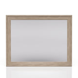 Sand Colored Rectangle Wood Mirror B2699P266475