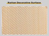 2 rows of 4 dump buckets with high-leg arched rattan shoe cabinet particle board plastic rattan 05313315