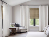 2- Piece 40x102" 300gsm poly linen curtain with 7 pinch pleat per pc B035P482982