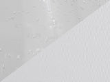 Bishop 24" Contemporary Glass Table Lamp in Clear Seeded Glass, Brushed Nickel and White Linen Shade B202P224033
