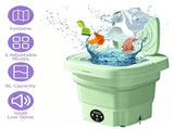 8L Foldable Mini Washing Machine,Portable Compact Washer with 3 Adjustable 39124389