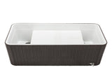 80QT Rattan Square Legs Cooler with Shelf 16526367