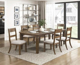 Contemporary Side Chair 2pc Set Light Brown Finish Comfort Seat Upholstered Durable Classic B011P348899
