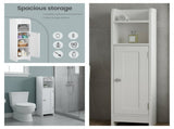 MDF Corner Storage Cabinet, Toilet Paper Organizer for Bathroom Living Room 76011653