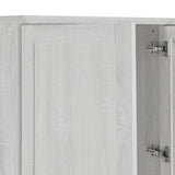 4 Door Wardrobe Armoire Closet with 3 Drawers, White 43584069