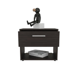 Alpine 18" High One Drawer Nightstand with One Shelf, Side Table, End Table For Bedroom, Living Room B070P286442
