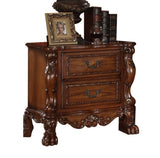 Cherry Oak 2-Drawer Nightstand B062P189126
