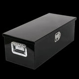 Tool Box Black, size 30"*13"*10", single lock, double chain, aluminum plate, thickness 01800613