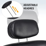 Premium Reclining barber Chair Salon Chair for Hair Stylist with Heavy Duty Hydraulic Pump, 360&deg N753P255164S