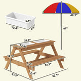 Wooden Outdoor Kids Picnic Table 84746827