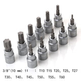 34 Piece Set of Plum Blossom Star Shaped Screwdriver Head Socket - Chrome Vanadium Steel Sleeve 66735982