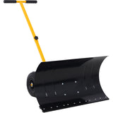 Snow Shovel with Wheels, Snow Pusher, Cushioned Adjustable Angle Handle Snow Removal Tool, 29" 41813238