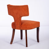 Mid Century Modern Dining Chairs Set of 2, Farmhouse Linen Fabric Upholstered Accent Chair Curved W1143P186368