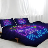 Gaming Duvet Set Queen Size Video Game Controller Bedding Set, Boys Video Games Comforter 41259453