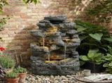 5-Tiered Concrete Tall Slim Fountain, 23.85